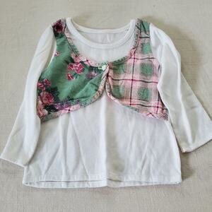 Vintage 90s Layered Look Long Sleeve 2t/3t